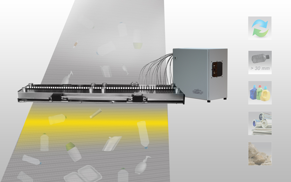 KUSTA1.9MPL-24V - Multiplexed NIR spectrometer for material identification in sorting plants KUSTA1.9MPL-24V - Multiplexed NIR spectrometer for material identification in sorting plants